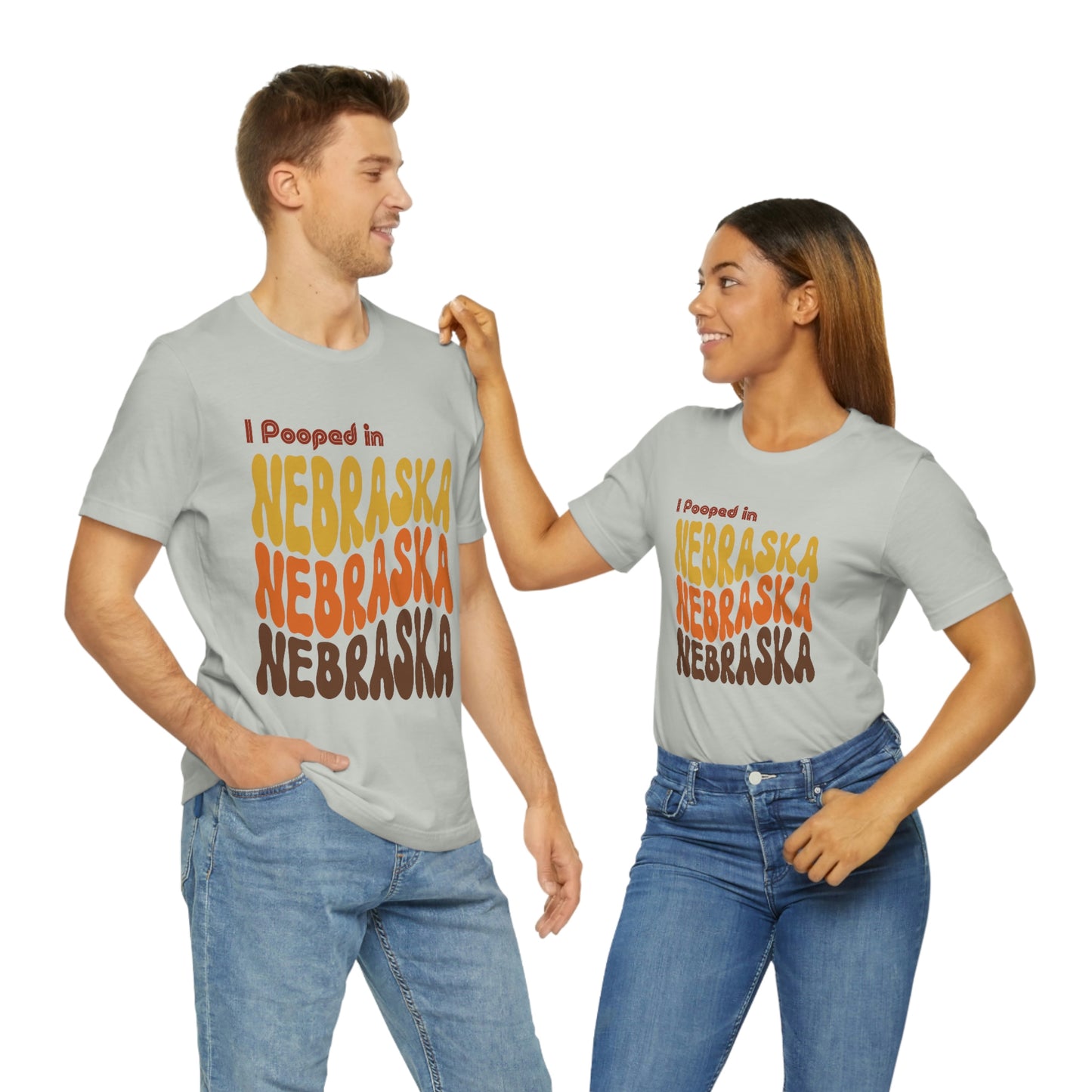 I Pooped In - NEBRASKA (Retro Statehood) Unisex Jersey Short Sleeve Tee