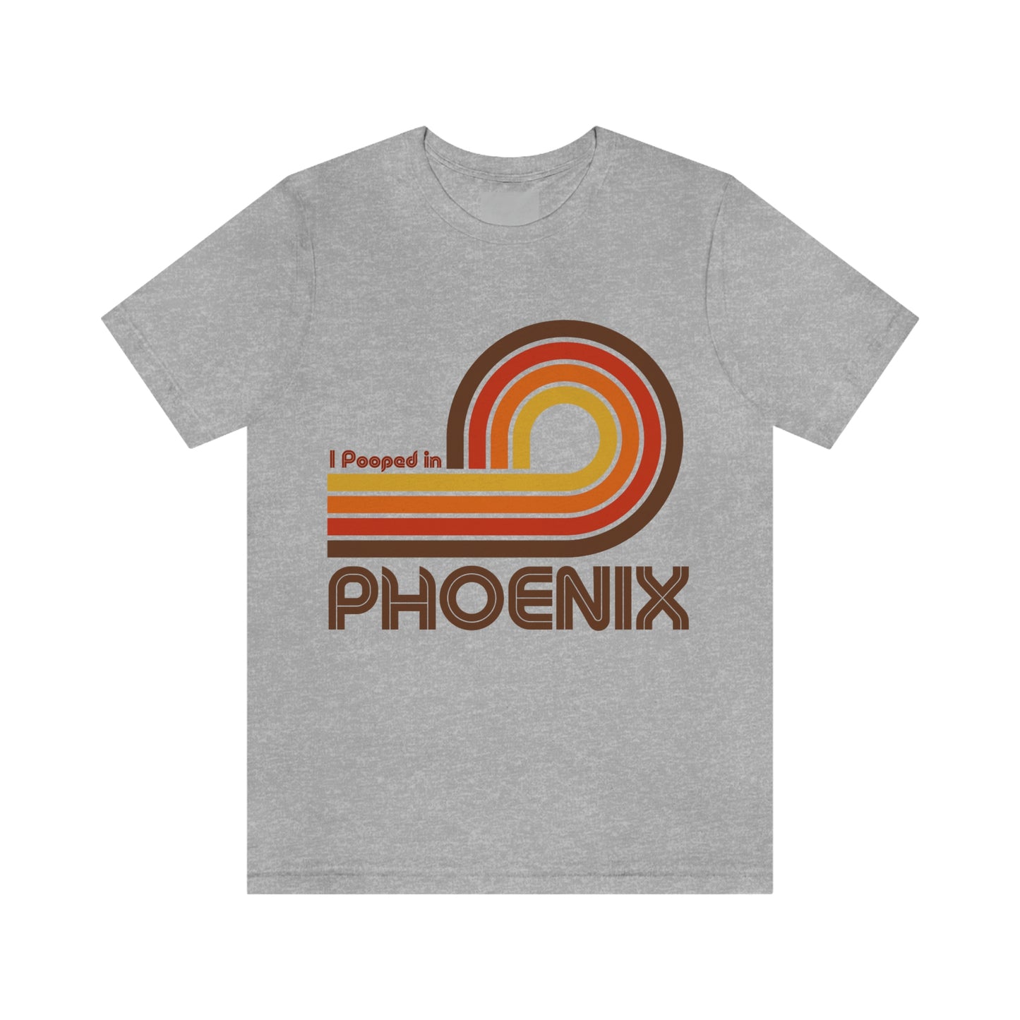 I Pooped In - PHOENIX (Dark Retro Loop) Unisex Jersey Short Sleeve Tee