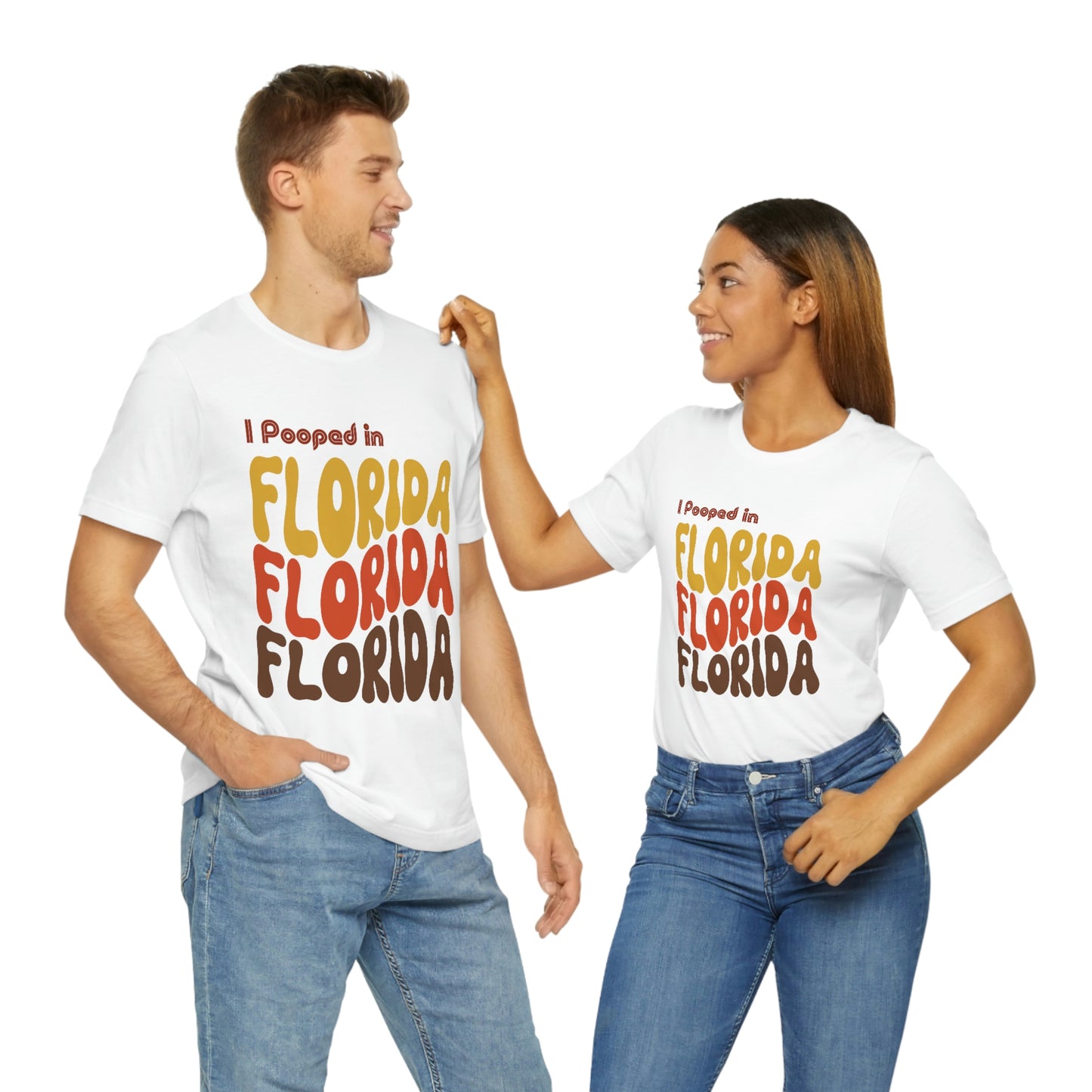 I Pooped In - FLORIDA (Retro Statehood) Unisex Jersey Short Sleeve Tee
