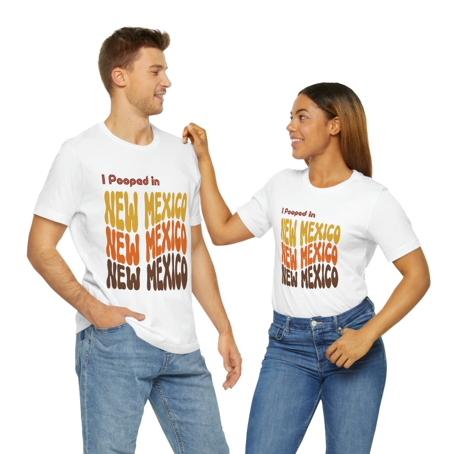 I Pooped In - NEW MEXICO (Retro Statehood) Unisex Jersey Short Sleeve Tee