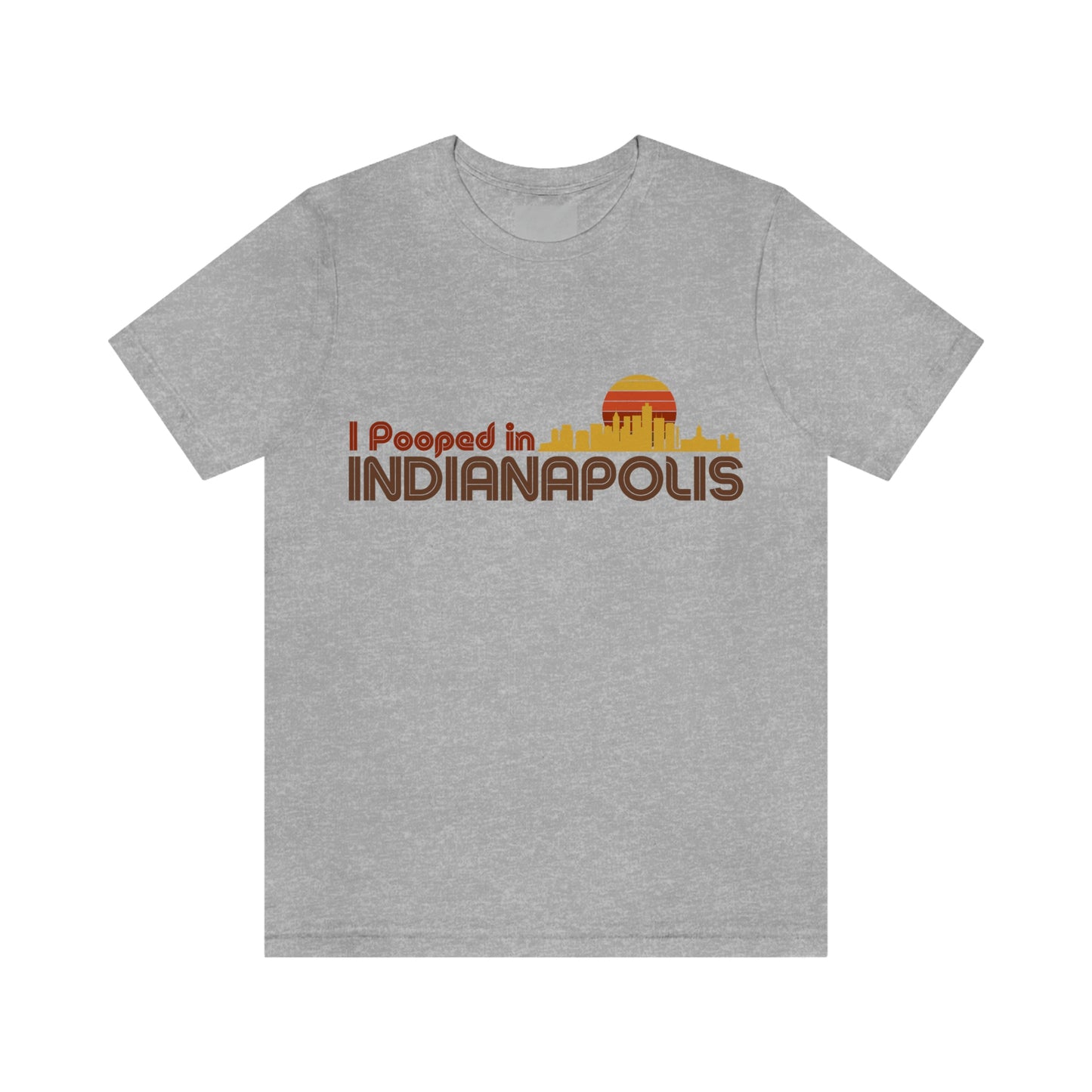 I Pooped In - CINCINNATI (Dark Retro Sun) Unisex Jersey Short Sleeve Tee
