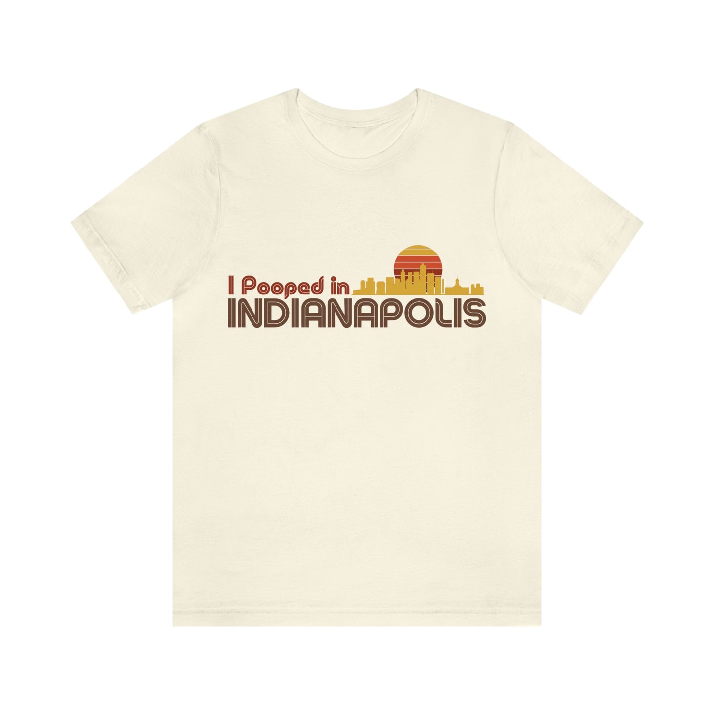 I Pooped In - CINCINNATI (Dark Retro Sun) Unisex Jersey Short Sleeve Tee