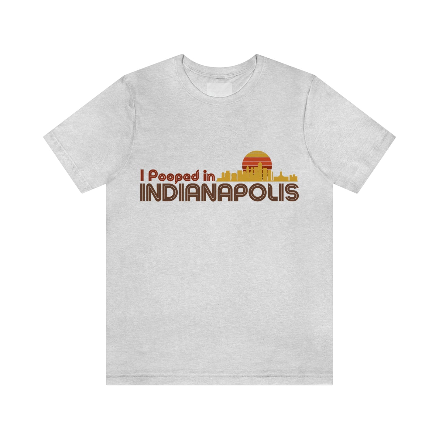 I Pooped In - CINCINNATI (Dark Retro Sun) Unisex Jersey Short Sleeve Tee