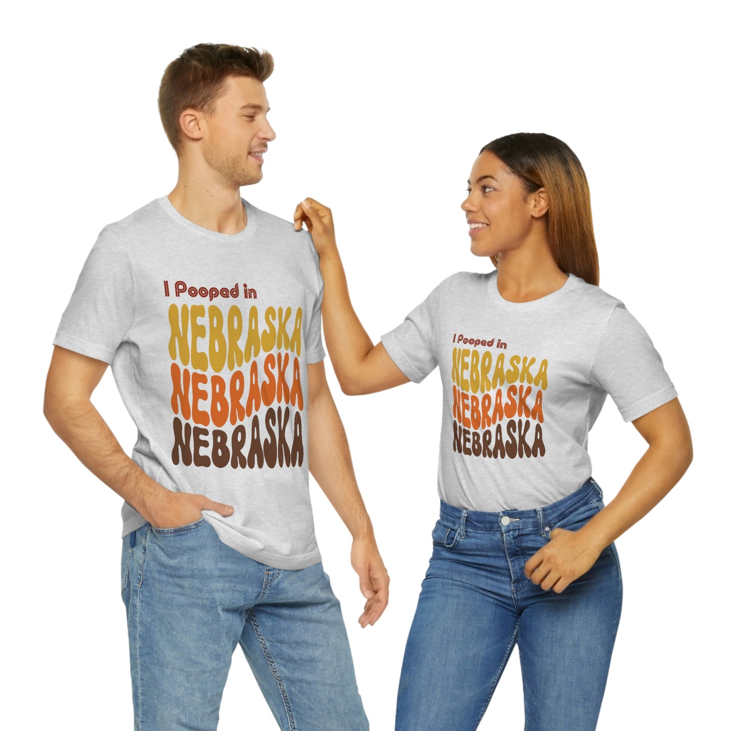 I Pooped In - NEBRASKA (Retro Statehood) Unisex Jersey Short Sleeve Tee