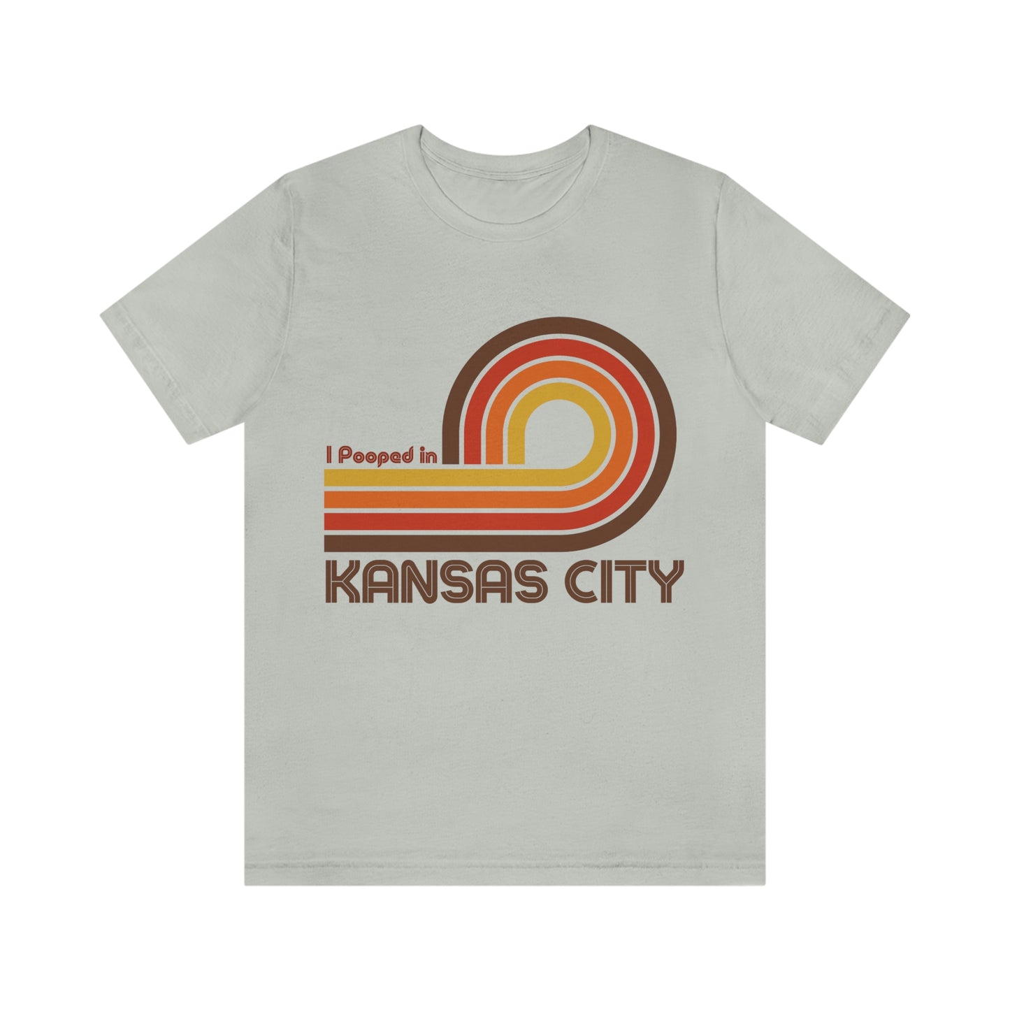 I Pooped In - KANSAS CITY (Dark Retro Loop) Unisex Jersey Short Sleeve Tee