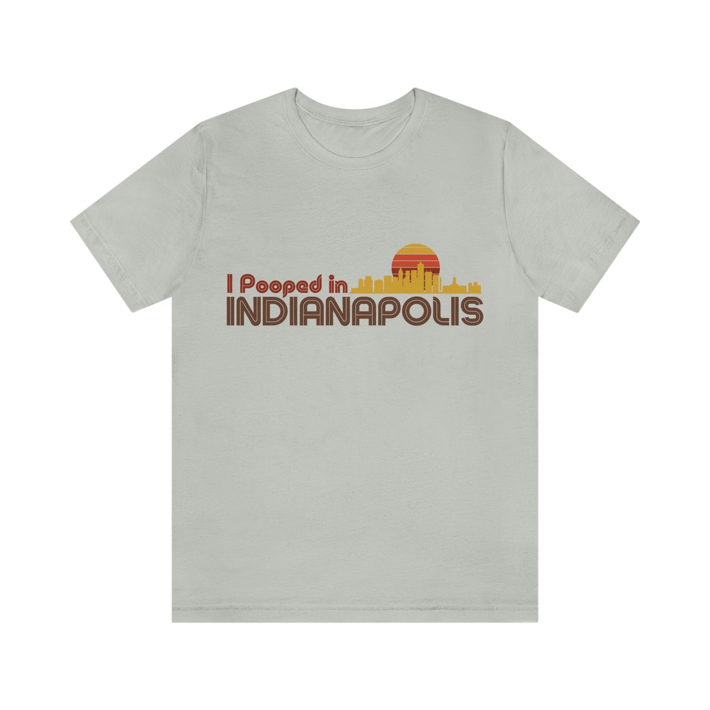 I Pooped In - CINCINNATI (Dark Retro Sun) Unisex Jersey Short Sleeve Tee