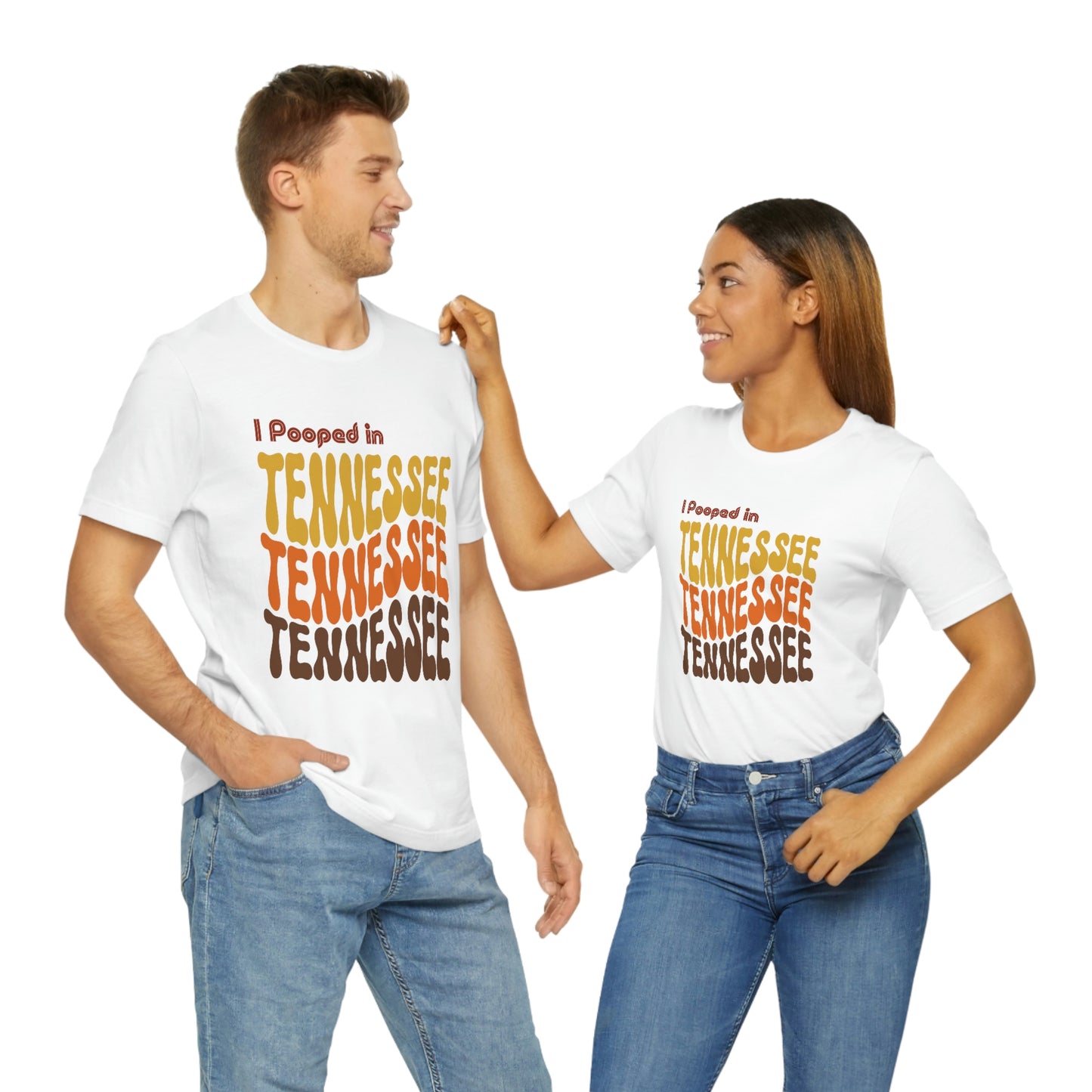 I Pooped In - TENNESSEE (Retro Statehood) Unisex Jersey Short Sleeve Tee