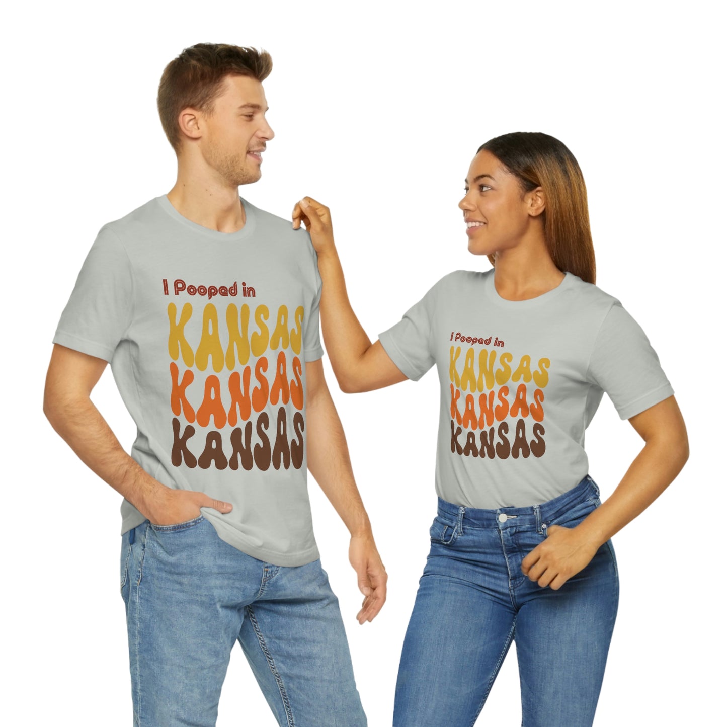 I Pooped In - KANSAS (Retro Statehood) Unisex Jersey Short Sleeve Tee