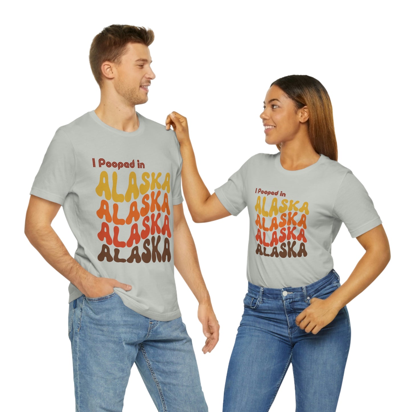 I Pooped In - ALASKA (Retro Statehood) Unisex Jersey Short Sleeve Tee